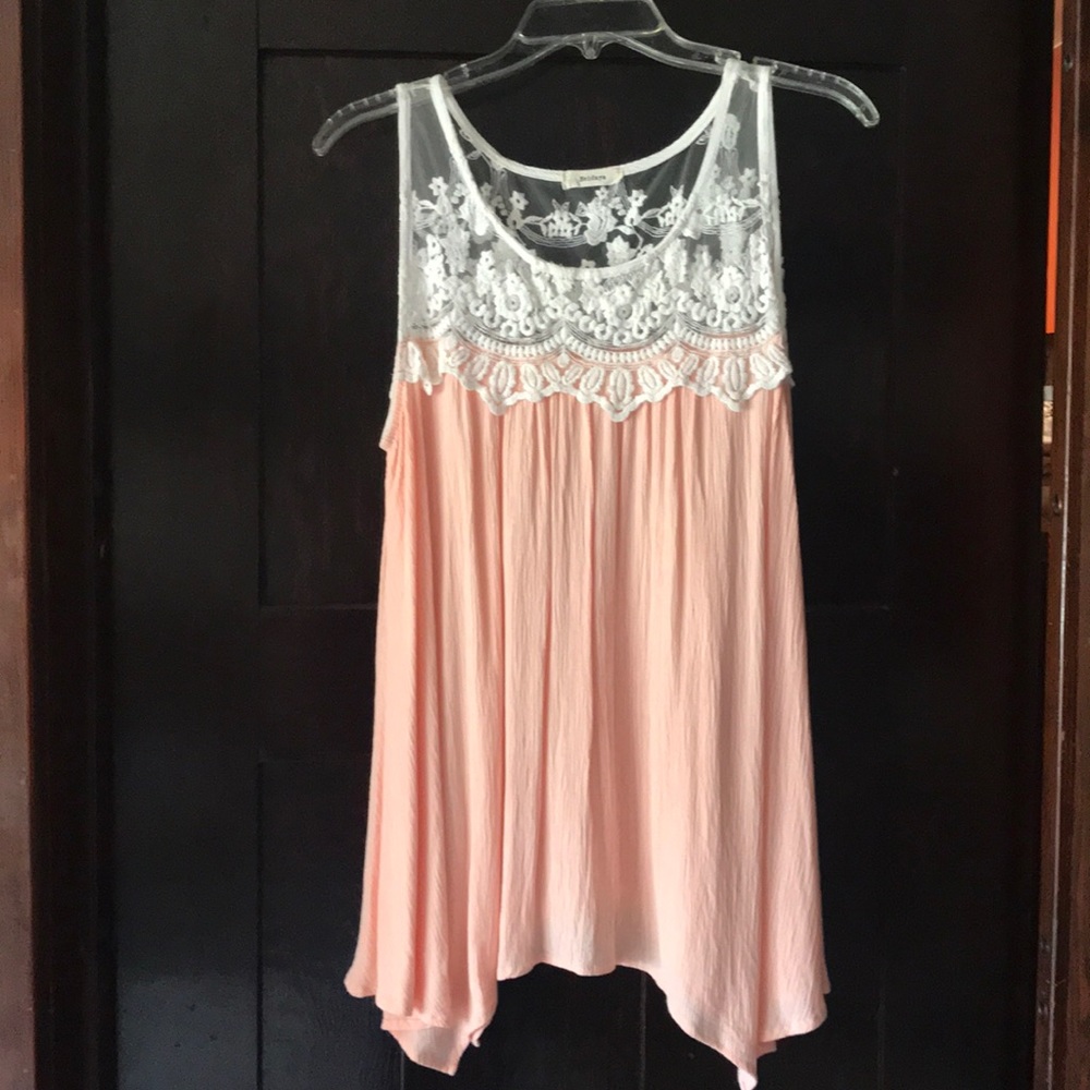 Pink babydoll tank